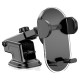 Автомобільний тримач Hoco H3 Shiny press type (center console) dark night Black